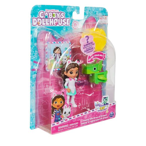 Gabby’s Dollhouse, Gabby the Brave and Dragon 3.4-inch Figure Set, for Ages 3+ - Picture 8 of 9
